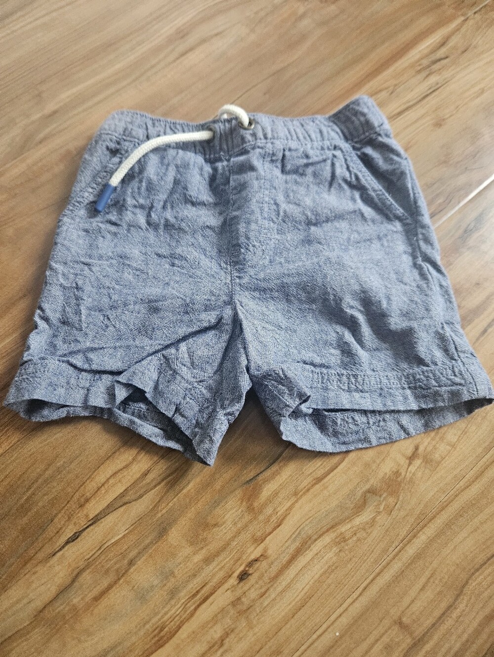 Tommy Bahama Heathered Blue Swim Trunks with White Drawstring 2t